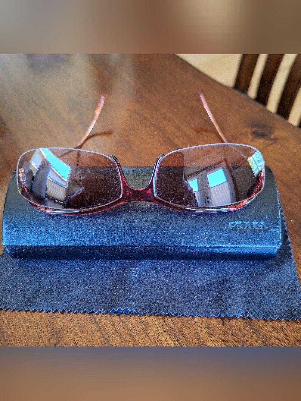 Authentic EUC Prada SPR 13C 6AS-2F1, rare, designer sunglasses - Picture 3 of 13